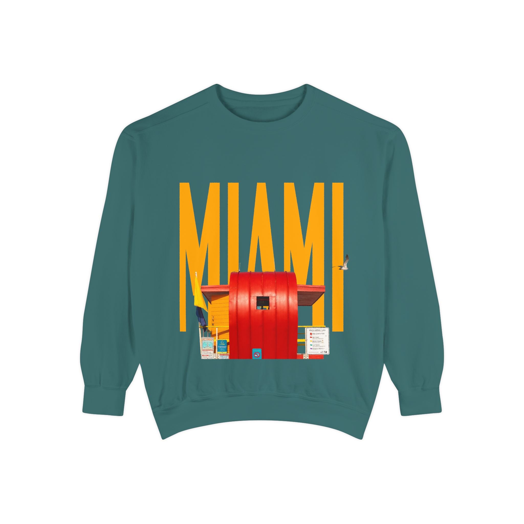 Miami Unisex Garment-Dyed Sweatshirt