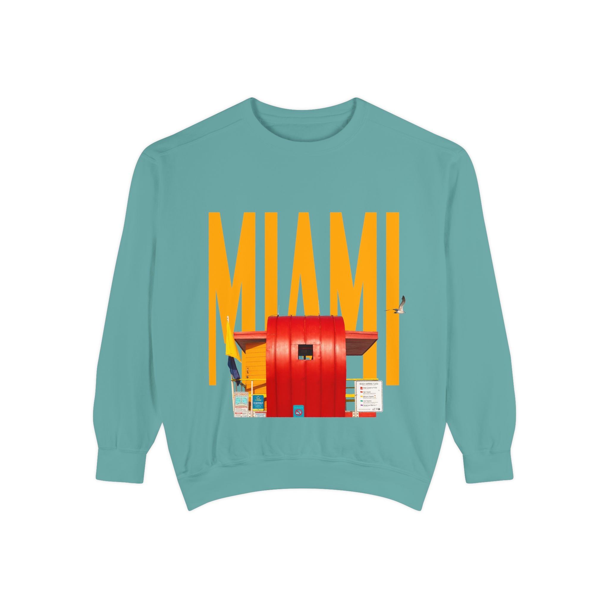 Miami Unisex Garment-Dyed Sweatshirt