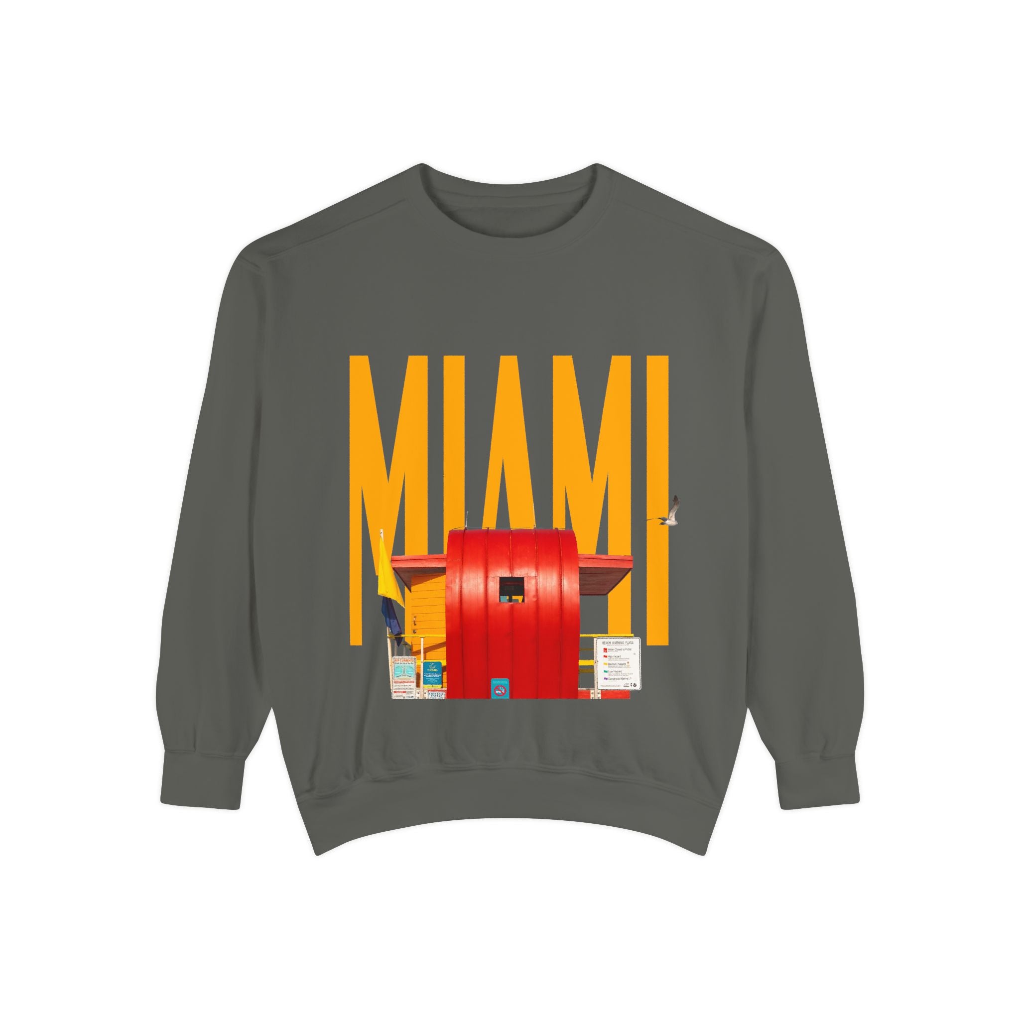 Miami Unisex Garment-Dyed Sweatshirt